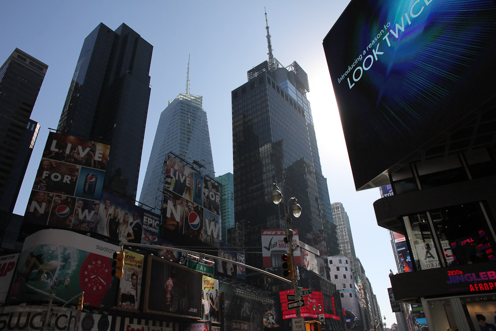 Times Square Silhouette