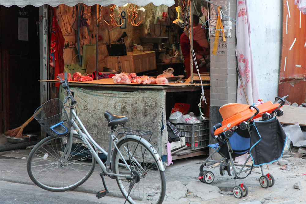 Bike and stroller